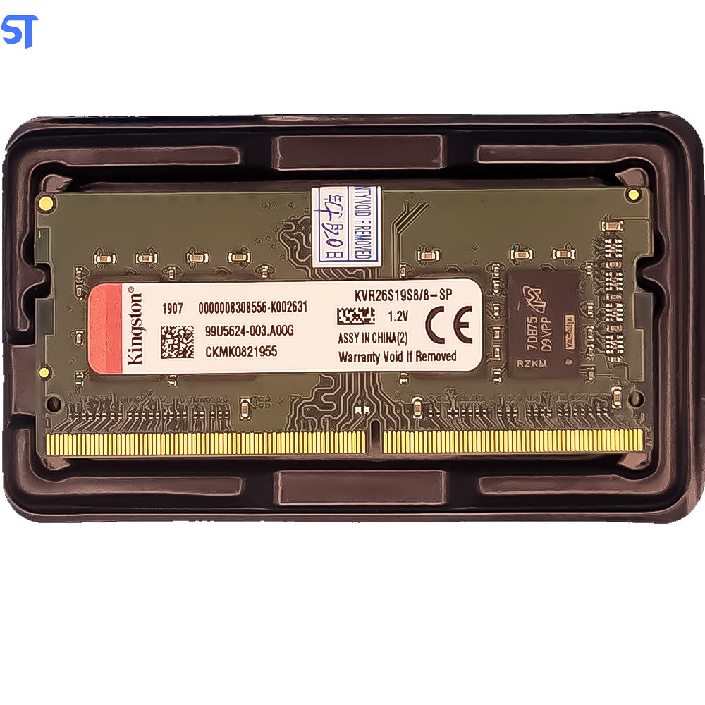 Memoria Ram Notebook 8Gb Ddr4 2666MHz KVR26S19S8/8 Kingston